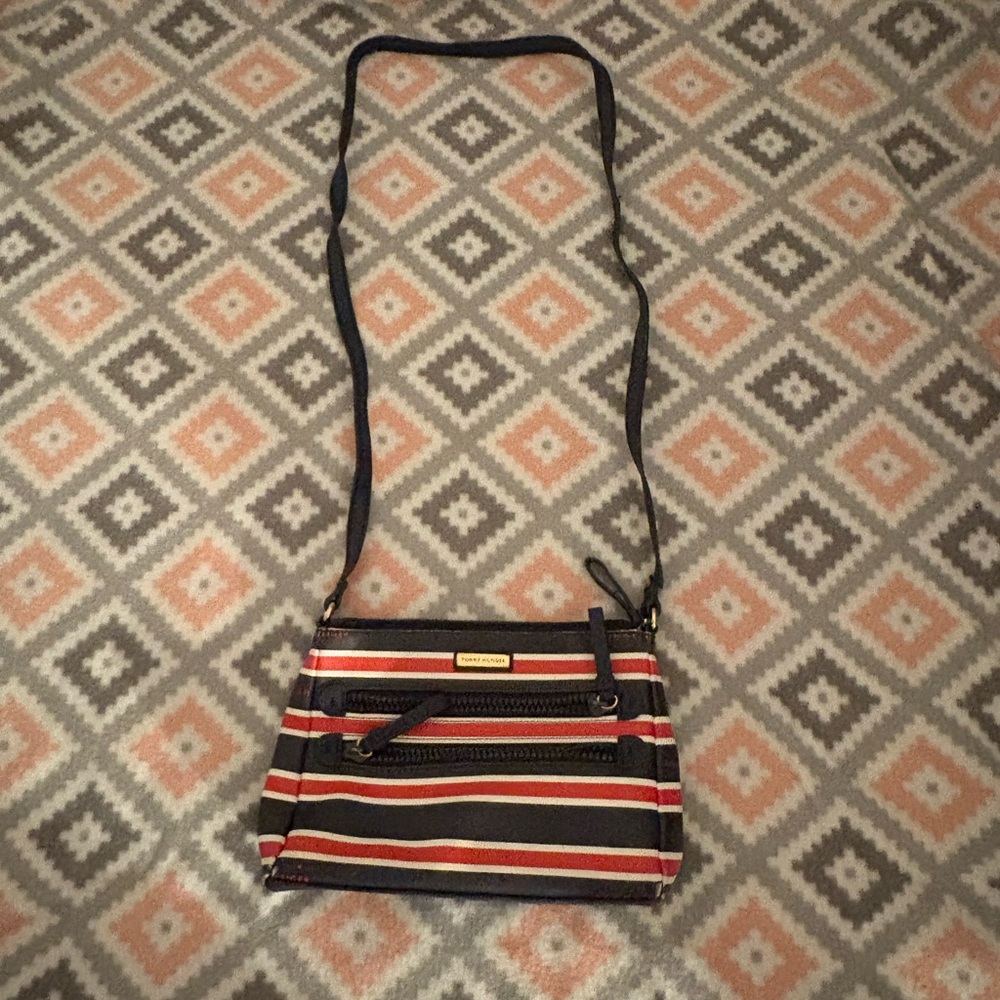 Striped Crossbody Bag